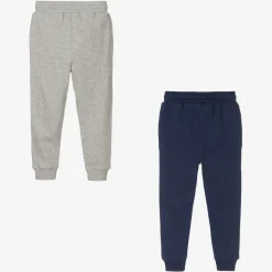 Childrensalon Essentials Boys Blue & Grey Organic Joggers (2 Pack) Discount