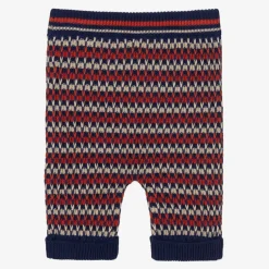 Gucci Boys Blue & Orange Cotton Knit GG Trousers Outlet