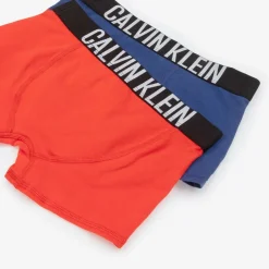 Calvin Klein Boys Blue & Red Cotton Boxers (2 Pack) Hot