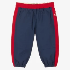 Gucci Boys Blue & Red Interlocking G Joggers