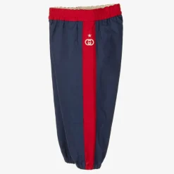 Gucci Boys Blue & Red Interlocking G Joggers