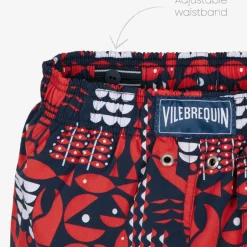 Vilebrequin Boys Blue & Red Lobster Swim Shorts Discount