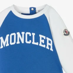 Moncler Enfant Boys Blue & White Cotton Tracksuit Clearance
