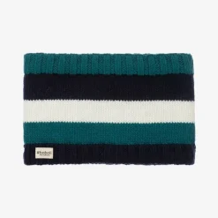 Boboli Boys Blue & White Striped Knitted Snood Clearance