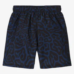 HUGO Boys Blue Animal Print Swim Shorts Outlet