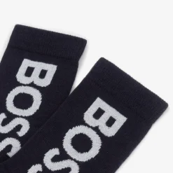 BOSS Boys Blue Ankle Socks (3 Pack) Outlet