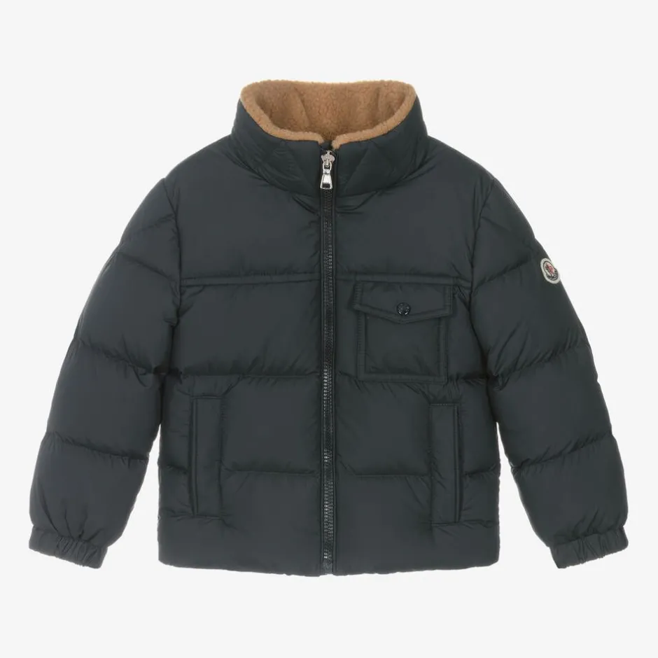 Moncler Enfant Boys Blue Cayden Jacket Clearance
