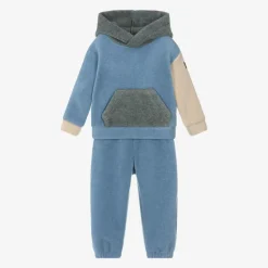 Il Gufo Boys Blue Colourblock Fleece Tracksuit Clearance