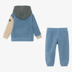 Il Gufo Boys Blue Colourblock Fleece Tracksuit Clearance