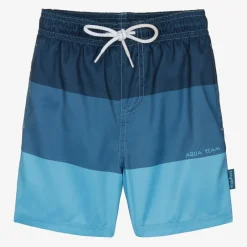 Playshoes Boys Blue Colourblock Swim Shorts (UPF40+) Clearance