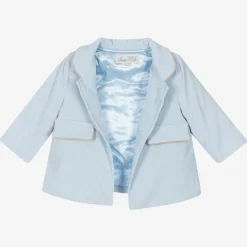 Beau KiD Boys Blue Corduroy Coat & Hat Set Discount