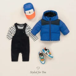 Petit Bateau Boys Blue Corduroy Dungarees Sale