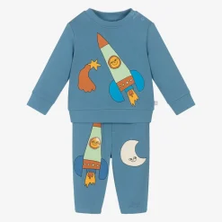 Stella McCartney Kids Boys Blue Cosmic Print Organic Cotton Tracksuit Online