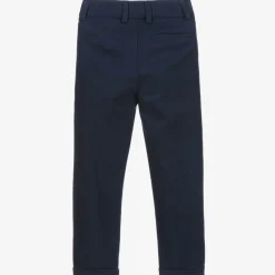 Childrensalon Occasions Boys Blue Cotton Chino Trousers