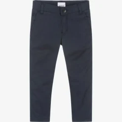 BOSS Boys Blue Cotton Chino Trousers Hot