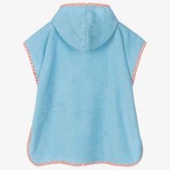 Playshoes Boys Blue Cotton Digger Poncho Towel Best