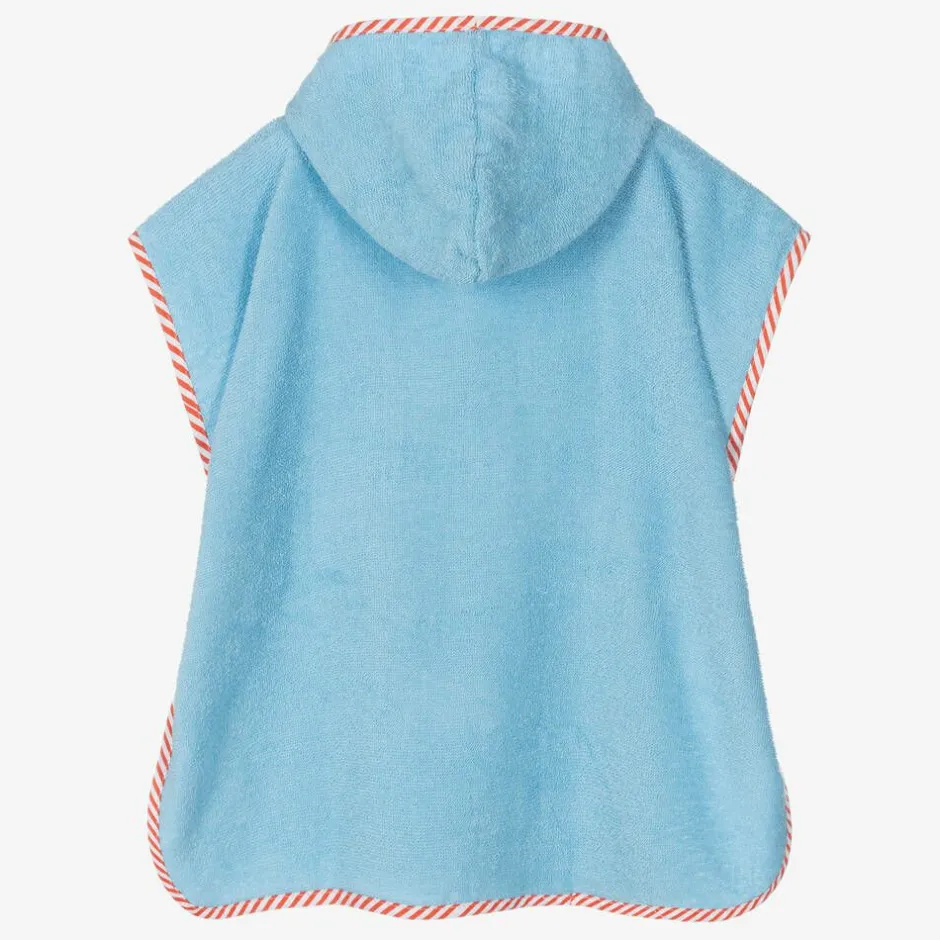 Playshoes Boys Blue Cotton Digger Poncho Towel Best