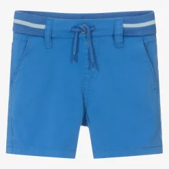 Mayoral Boys Blue Cotton Drawstring Shorts Clearance
