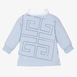 Givenchy Boys Blue Cotton 4G Rugby Shirt Discount