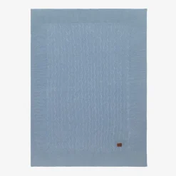 Mayoral Newborn Boys Blue Cotton Knit Blanket (96cm) Discount
