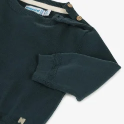 Mayoral Boys Blue Cotton Knit Sweater Discount