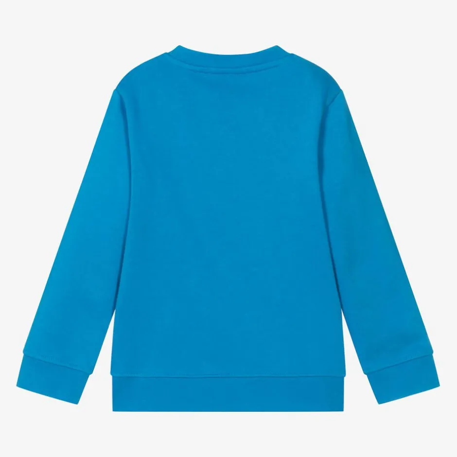 Stella McCartney Kids Boys Blue Cotton Sweatshirt