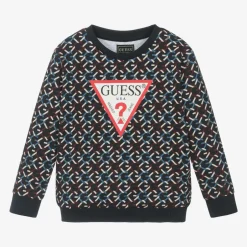 Guess Boys Blue Cotton Sweatshirt Best