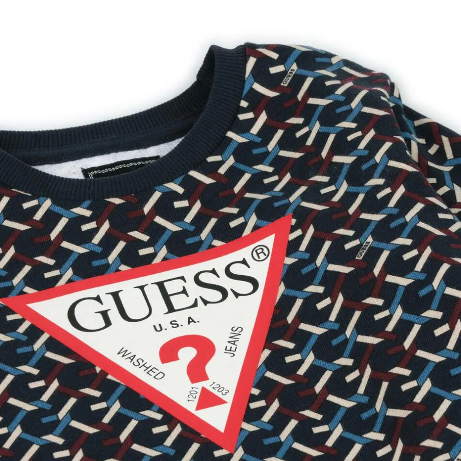Guess Boys Blue Cotton Sweatshirt Best