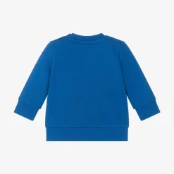 BOSS Boys Blue Cotton Sweatshirt Sale