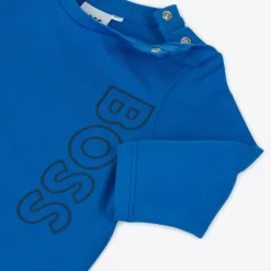 BOSS Boys Blue Cotton Top New