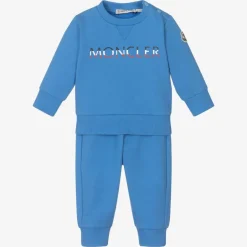 Moncler Enfant Boys Blue Cotton Tracksuit