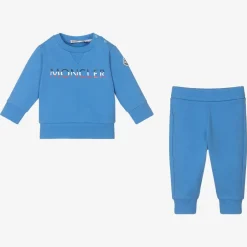Moncler Enfant Boys Blue Cotton Tracksuit