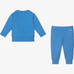 Moncler Enfant Boys Blue Cotton Tracksuit