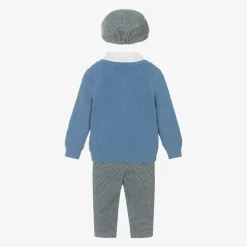 Beau KiD Boys Blue Cotton Trouser Set Sale