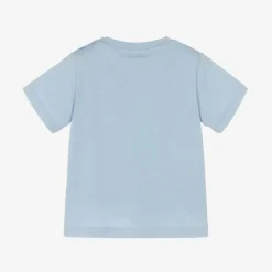 Stella McCartney Kids Boys Blue Cotton T-Shirt Outlet