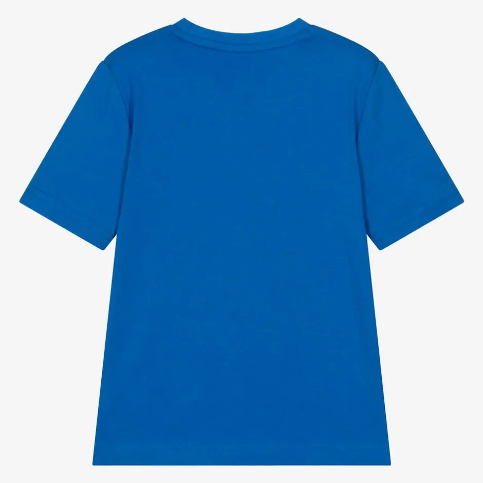 BOSS Boys Blue Cotton T-Shirt Best