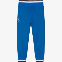 Burberry Boys Blue Cotton Varsity Joggers Hot