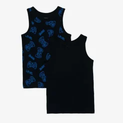 NAME IT Boys Blue Cotton Vests (2 Pack) Sale