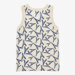 Petit Bateau Boys Blue Cotton Vests (2 Pack) Online