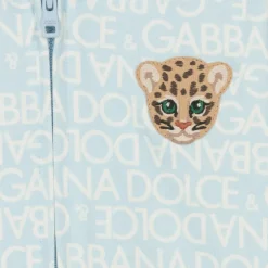 Dolce amp; Gabbana Boys Blue Cotton Zip-Up Top Best