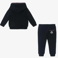 Moncler Enfant Boys Blue Cotton Zip-Up Tracksuit Clearance