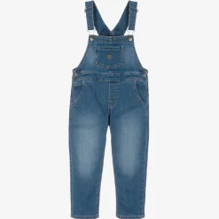 Mayoral Boys Blue Denim Dungarees New