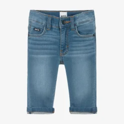 BOSS Boys Blue Denim Regular Fit Jeans