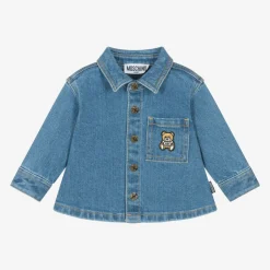 Moschino Baby Boys Blue Denim Shirt