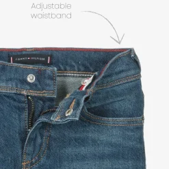Tommy Hilfiger Boys Blue Denim Slim Fit Jeans New