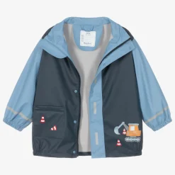 Playshoes Boys Blue Digger Raincoat Sale