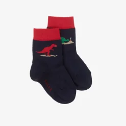 Falke Boys Blue Dinosaur Cotton Socks Online