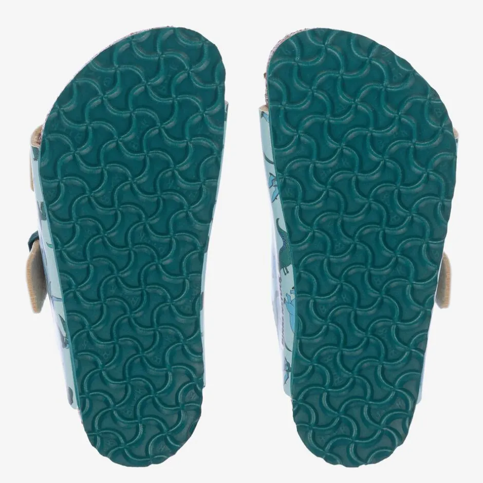 Birkenstock Boys Blue Dinosaur Sandals Hot