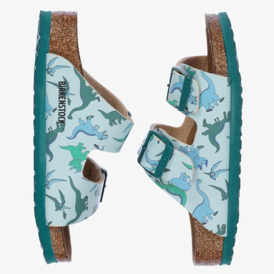 Birkenstock Boys Blue Dinosaur Sandals Hot