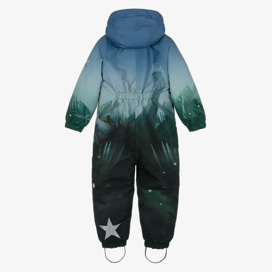Molo Boys Blue Dinosaur Snowsuit
